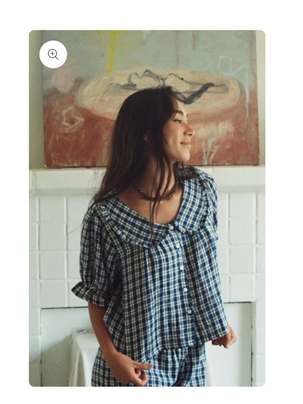 Coco Maisonette Cherie Gingham Blouse